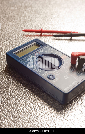 digital multimeter for measuring electric voltage, current and resistance Stock Photo