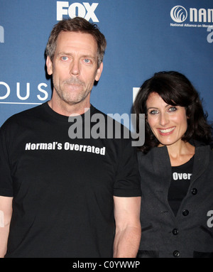 Hugh Laurie, Lisa Edelstein FOX medical drama 'House' 100th Episode Party at STK Restaurant - Arrivals Los Angeles, California Stock Photo