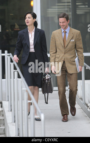 Daniel Giersch leaves Santa Monica Superior Court after a child-custody