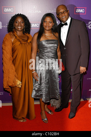 LaTanya Richardson, Zoe Jackson and Samuel L. Jackson 23rd Annual American Cinematheque Honors Samuel L. Jackson. Held at Stock Photo