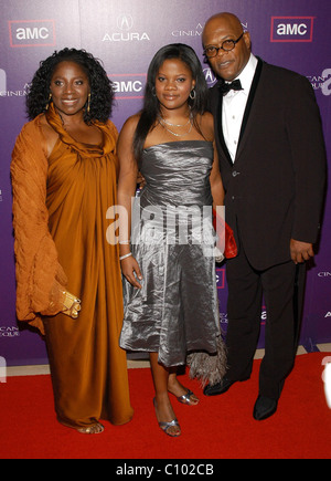 LaTanya Richardson, Zoe Jackson and Samuel L. Jackson 23rd Annual American Cinematheque Honors Samuel L. Jackson. Held at Stock Photo