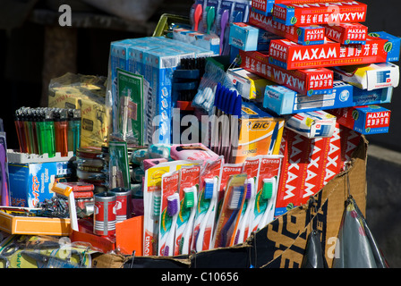 local market stall, beira, mozambique Stock Photo