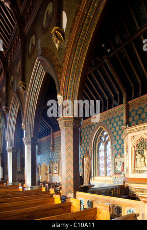 St Gile's Church, Cheadle, Staffs. Roman Catholic church designed by Pugin. Stock Photo