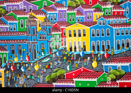 Souvenirs in Pelourinho or the old town, Salvador, Brazil Stock Photo