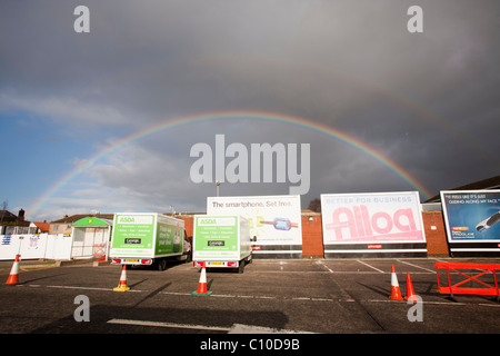Advertising Hoarding Asda Supermarket Stock Photo - Alamy