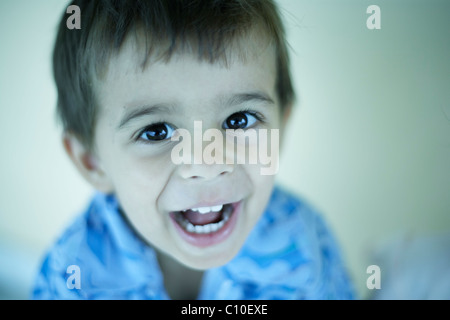 Happy smiling toddler, boy aged 3