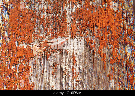 orange peeling paint close up background Stock Photo