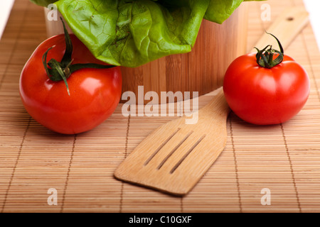 Different fresh and ripe organic vegetables Stock Photo