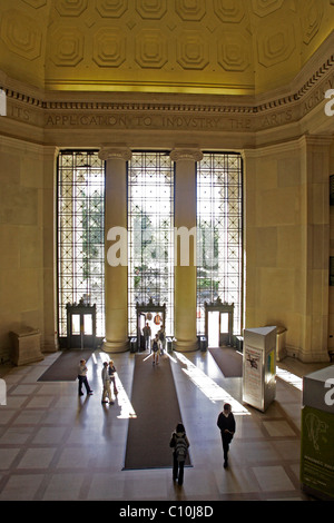 Main entrance, campus at MIT, Massachusetts Institute of Technology, Cambridge, New England, USA Stock Photo