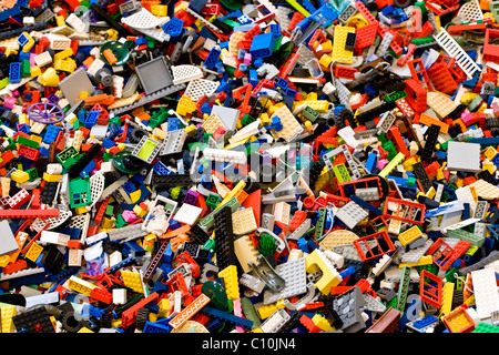 Heap of Lego bricks Stock Photo