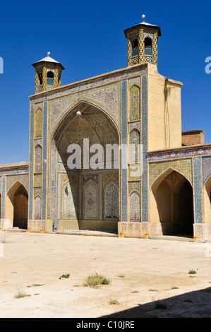 Entrance Iwan of the historic Vakil Mosque, Shiraz, Fars, Persia, Iran, Asia Stock Photo