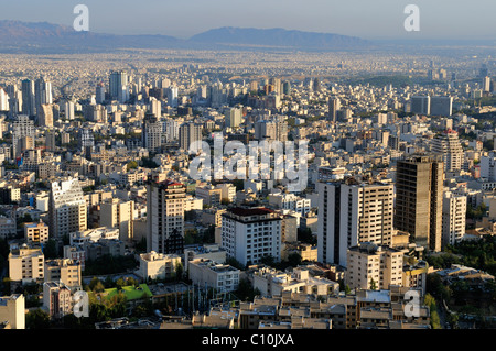 Panoramic view over the city of Tehran, Iran, Persia, Asia Stock Photo