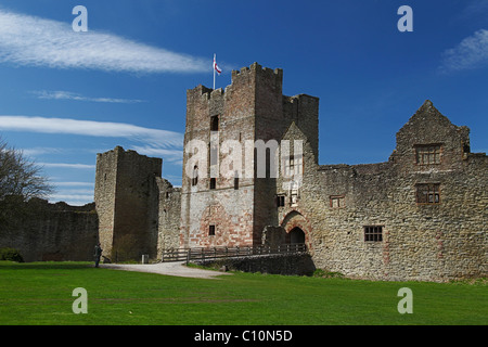 The Keep at Ludlow Castle, Shropshire, England, UK Stock Photo