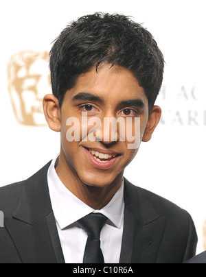 Dev Patel The Orange British Academy Film Awards (BAFTA) 2009 - Press Room London, England - 08.02.09 Stock Photo