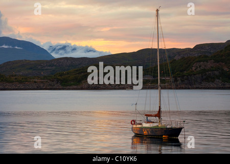 In the port of Kyleakin on the Isle of Skye, Highland Council, Scotland, United Kingdom, Europe Stock Photo