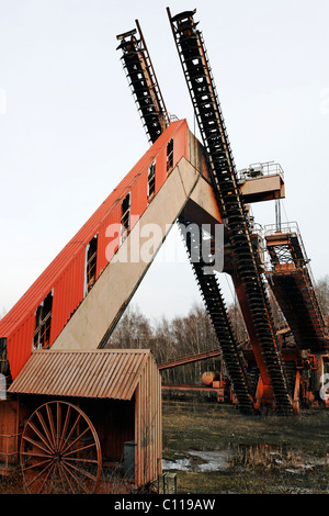 Giant coal excavator, disused coal mine, Zollverein Coal Mine Industrial Complex, Essen-Stoppenberg, Ruhr area Stock Photo