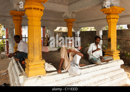 Small temple in Tenkasi, Tamil Nadu, Tamilnadu, South India, India, Asia Stock Photo