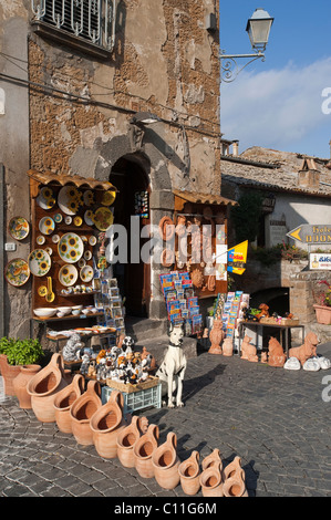 Souvenir shop, Orvieto, Umbria, Italy, Europe Stock Photo