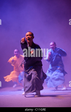 Monks from the Shaolin monastery, performance in Berlin, Germany, Europe Stock Photo