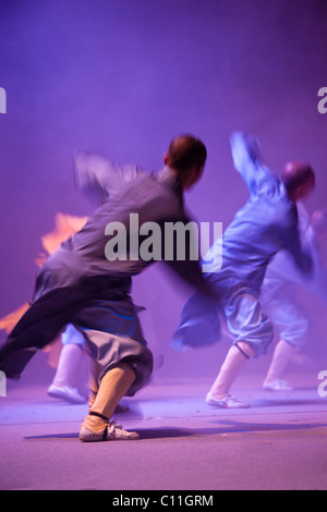 Monks from the Shaolin monastery, performance in Berlin, Germany, Europe Stock Photo