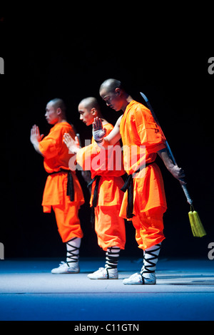 Monks from the Shaolin monastery, performance in Berlin, Germany, Europe Stock Photo