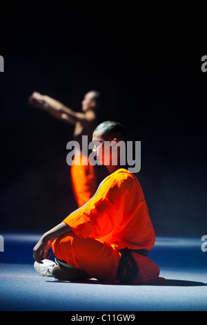 Monks from the Shaolin monastery, performance in Berlin, Germany, Europe Stock Photo