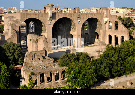 Basilica of Maxentius and Constantine, Forum Romanum, Roman Forum, Rome, Lazio, Italy, EuropeEurope Stock Photo