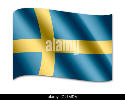 Flag of Schweden Stock Photo