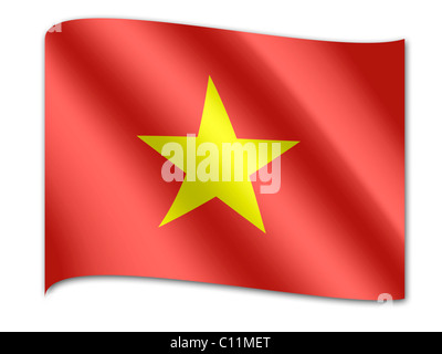 Flag of Vietnam Stock Photo