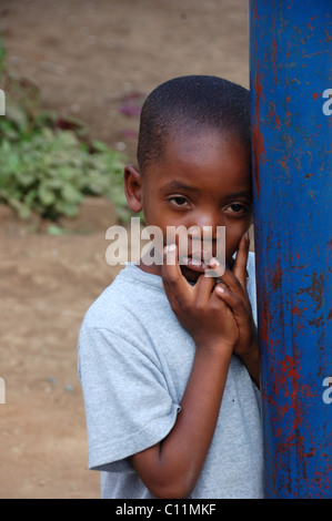 Orphan at an orphanage near Arusha Tanzania Stock Photo