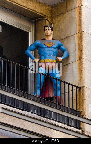 Superman is watching all over us Stock Photo