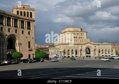 National Historical Museum at Republic Square, downtown Yerevan, Jerewan, Armenia, Asia Stock Photo