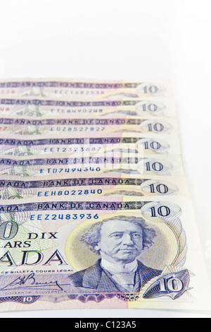 Canadian dollars Stock Photo