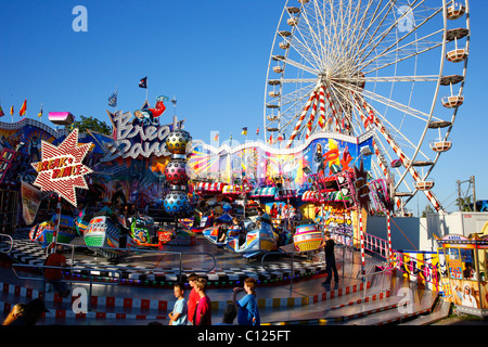 Break Dance carousel, folk festival, Muehldorf am Inn, Bavaria Stock Photo