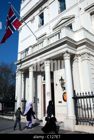 Norwegian Embassy, Belgravia, London Stock Photo