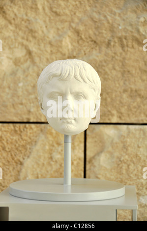 Portrait bust of Gaio Cesare, Augustae Ara Pacis Museum, Rome, Lazio, Italy, Europe Stock Photo