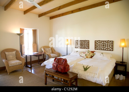Hotel of the Spier wine estate, guest room, Stellenbosch, Western Cape, South Africa, Africa Stock Photo