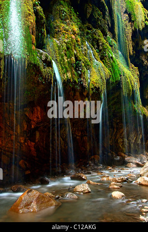 Greece, Evrytania. The 'Panta Vrehei' (it means 'Always raining') Canyon, a true natural paradise, off the beaten track. Stock Photo