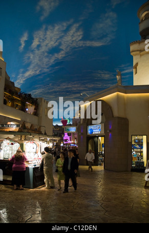 Inside of Fashion Show Mall, Las Vegas, Nevada, USA - the sky ceiling is in this view. Stock Photo