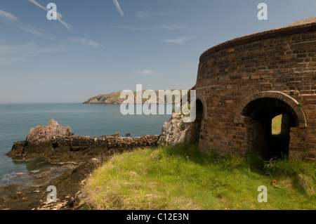Disused brickworks at Porth Wen, Anglesey Stock Photo