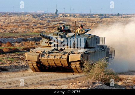 FV4034 Challenger 2 is a main battle tank (MBT) currently in service with the armies of the United Kingdom and Oman. Stock Photo
