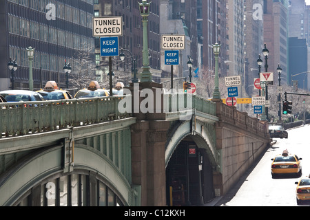 Grand Central Terminal Park Avenue Viaduct, Pershing Square, NYC Stock Photo