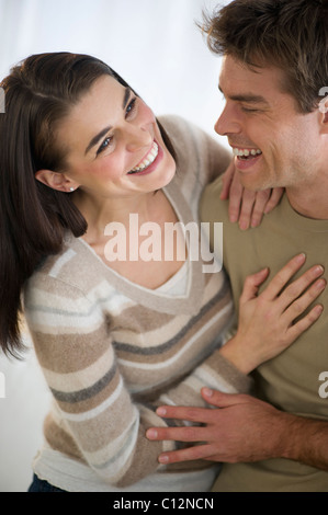 USA, New Jersey, Jersey City, Portrait of happy couple Stock Photo