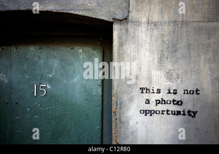 THIS IS NOT A PHOTO OPPORTUNITY Banksy Art London England