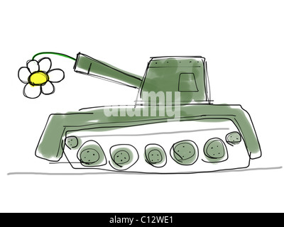 Flower Military Tank Stock Illustrations – 40 Flower Military Tank