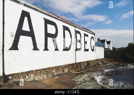 Ardbeg Distillery, near Port Ellen, Isle of Islay, Argyll and Bute, Scotland, UK. Stock Photo