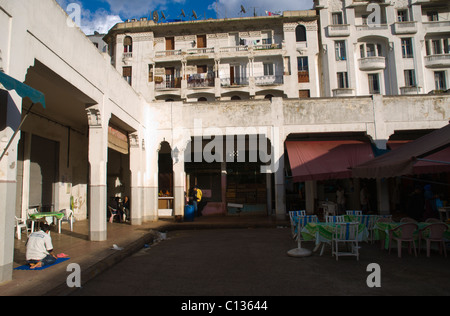 Man praying at Marche Central the central market new town Casablanca central Morocco northern Africa Stock Photo