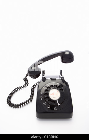 A rotary dial telephone Stock Photo
