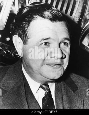 New York Yankees. Retired outfielder Babe Ruth, circa late 1930s. Stock Photo