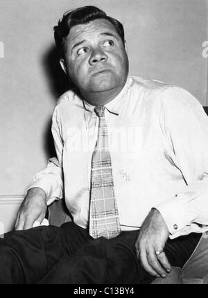 New York Yankees. Retired outfielder Babe Ruth, circa mid 1930s. Stock Photo